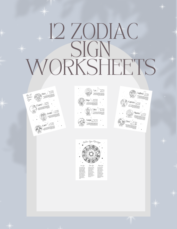 12 Zodiac Sign Worksheets