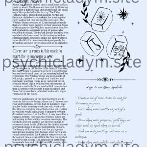 Witches Runes Worksheets - Image 3