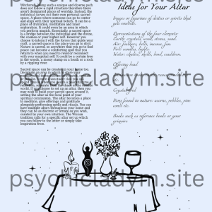 Witchcraft Fundamentals Worksheets - Image 4