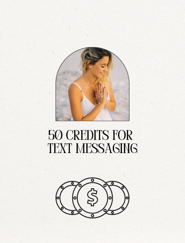 50 Credits for text messaging