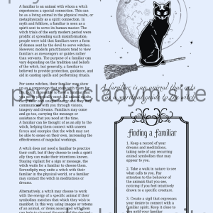Familiar Worsheets (Digital Download)